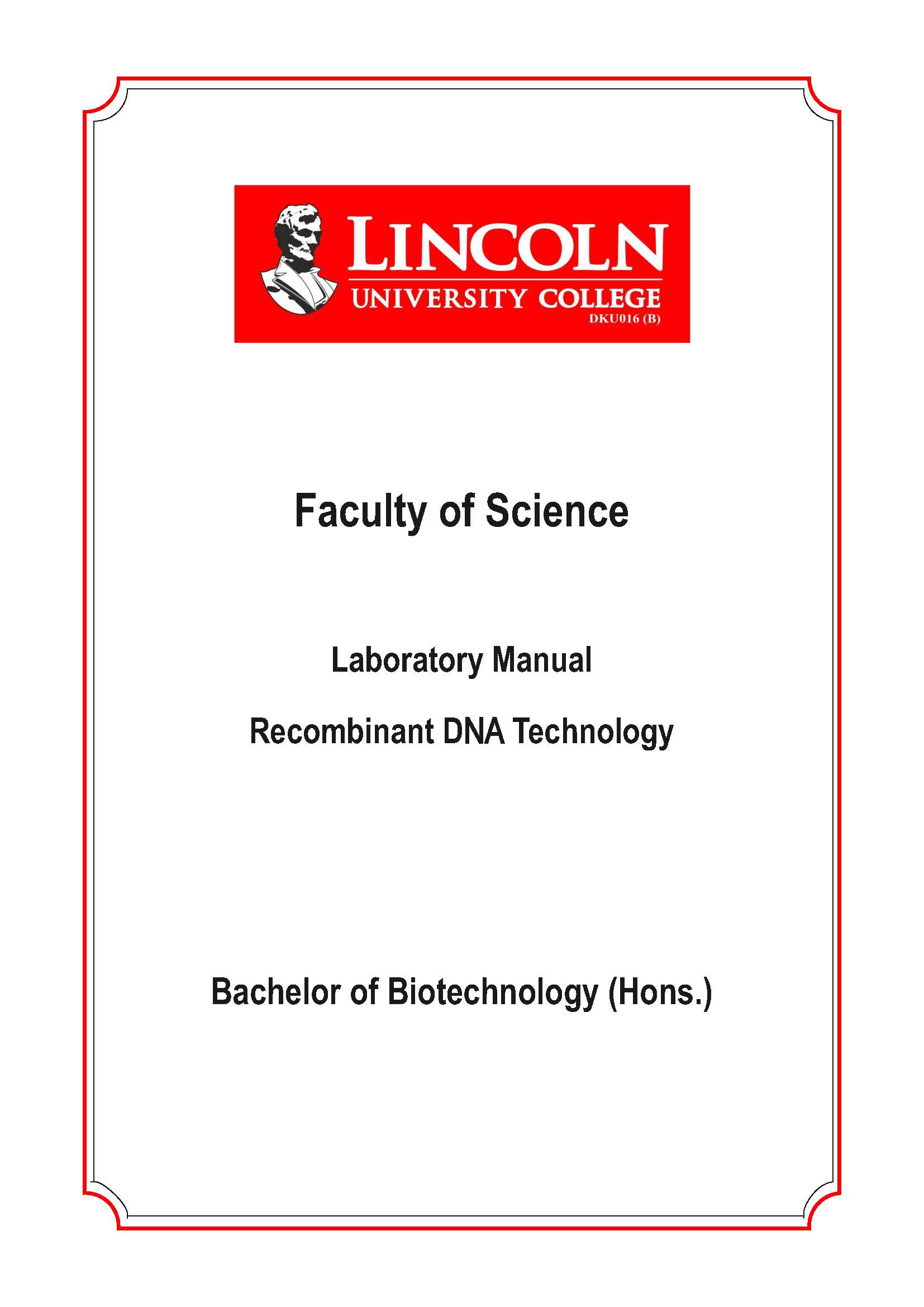 RECOMBINANT DNA TECHNOLOGY